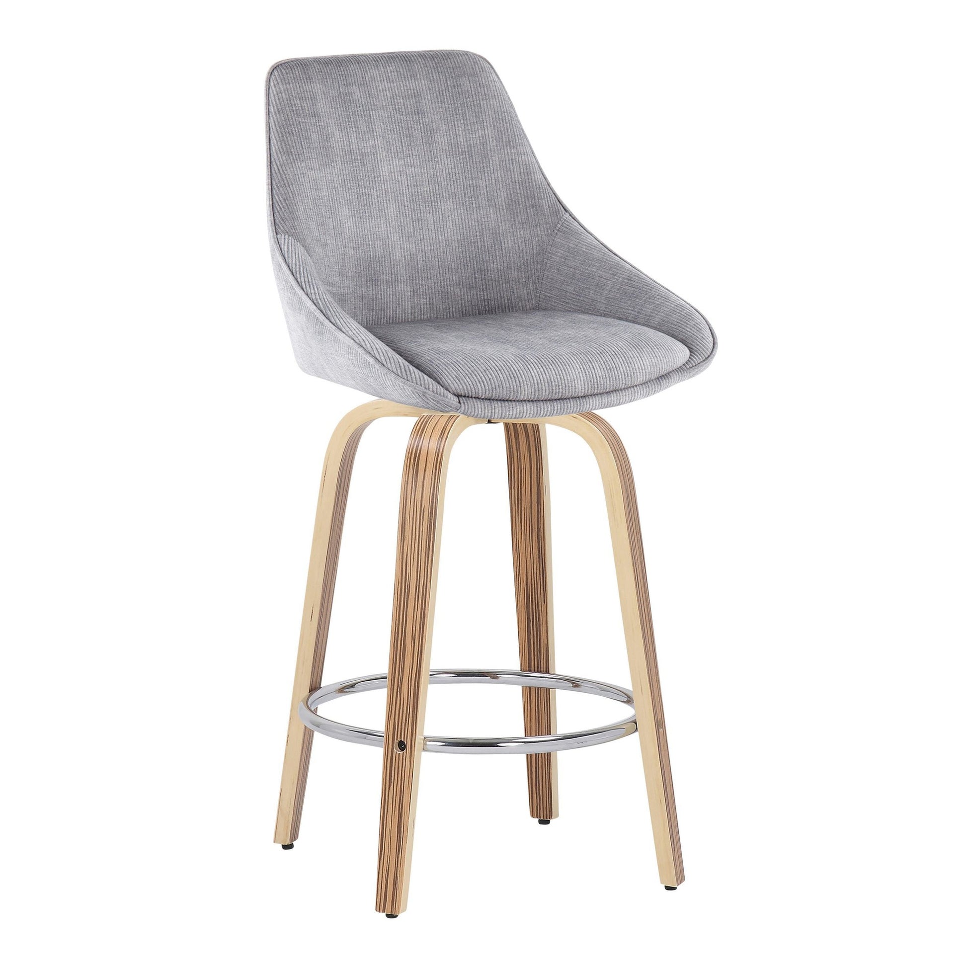 Diana Fixed Height Counter Stool - Set of 2 Blue By LumiSource | Counter Stools | Modishstore - 8