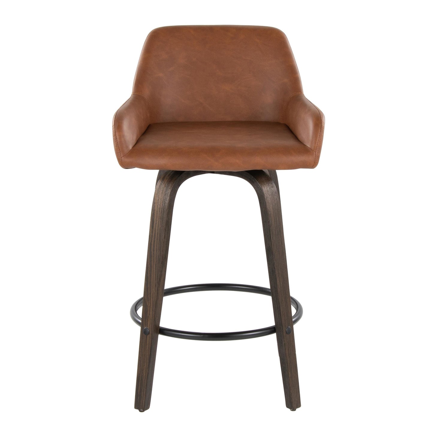 Daniella 26" Fixed-Height Counter Stool - Set of 2 By LumiSource - B26-DNLAPU-GRTZQ2 BNCAM2 | Counter Stools | Modishstore - 9