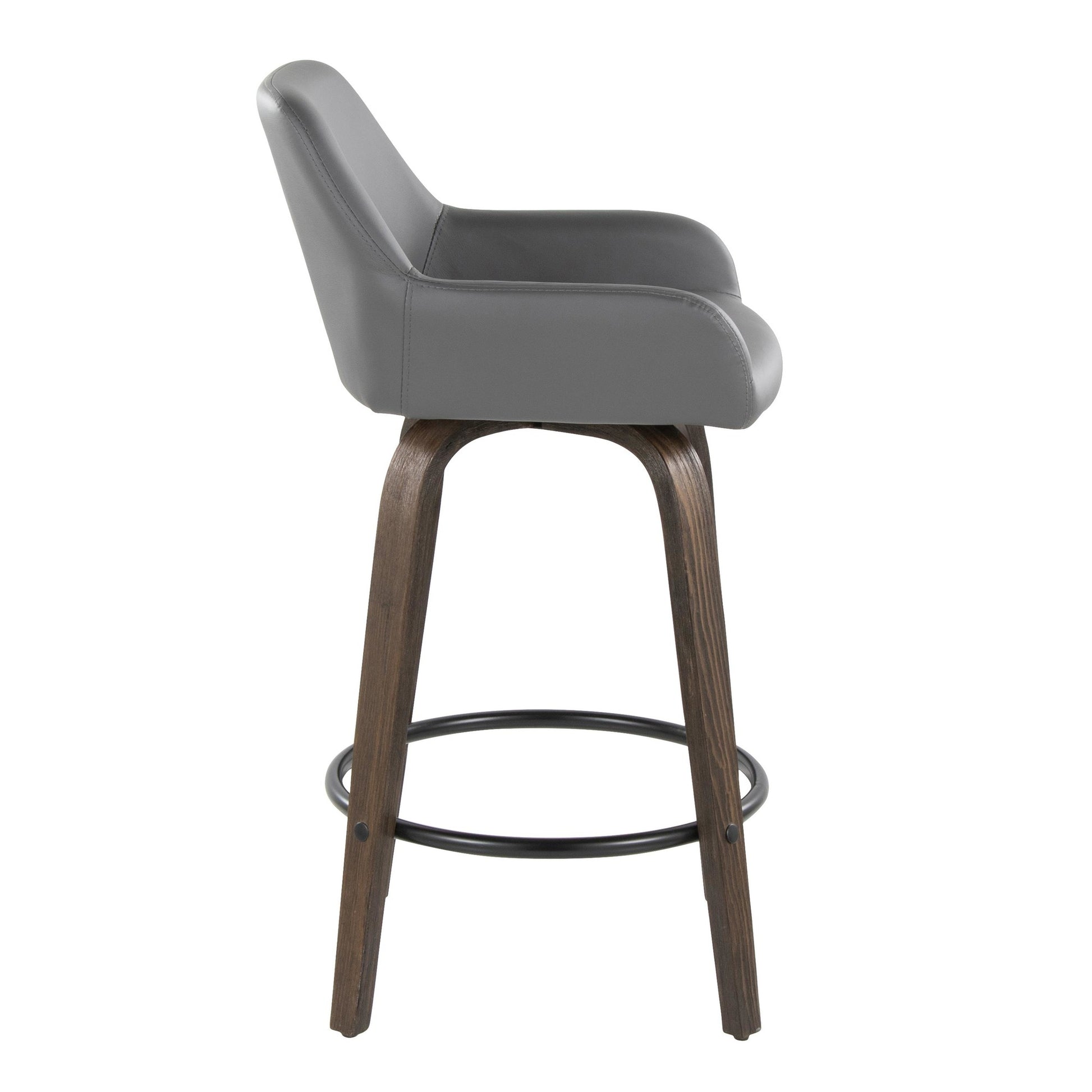 Daniella 26" Fixed-Height Counter Stool - Set of 2 By LumiSource - B26-DNLAPU-GRTZQ2 BNCAM2 | Counter Stools | Modishstore - 17