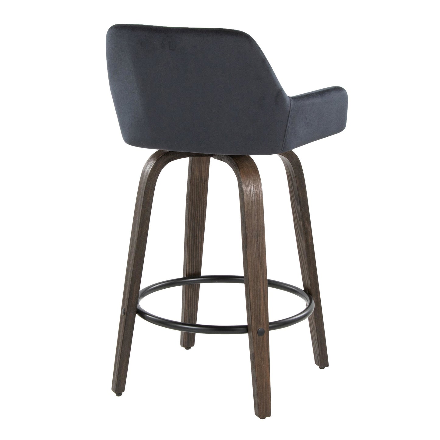 Daniella 26" Fixed-Height Counter Stool - Set of 2 By LumiSource - B26-DNLAV-GRTZQ2 BNBK2 | Counter Stools | Modishstore - 8