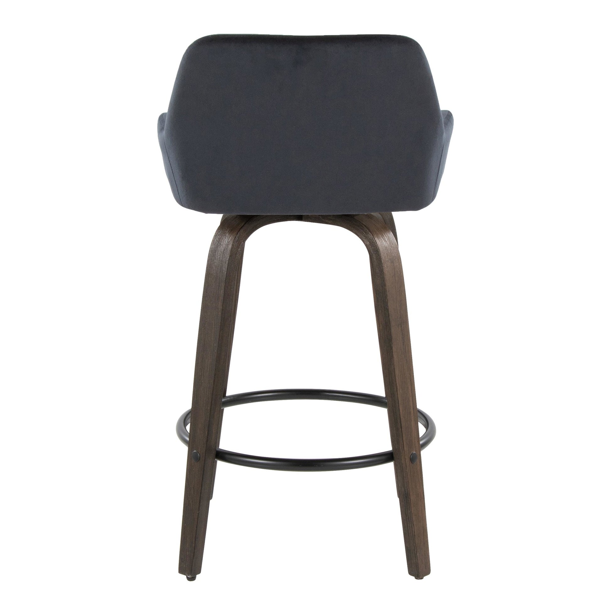 Daniella 26" Fixed-Height Counter Stool - Set of 2 By LumiSource - B26-DNLAV-GRTZQ2 BNBK2 | Counter Stools | Modishstore - 10
