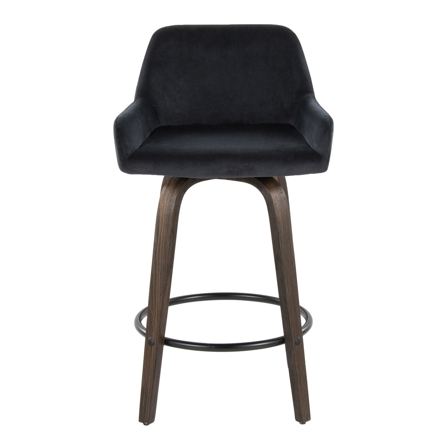 Daniella 26" Fixed-Height Counter Stool - Set of 2 By LumiSource - B26-DNLAV-GRTZQ2 BNBK2 | Counter Stools | Modishstore - 9