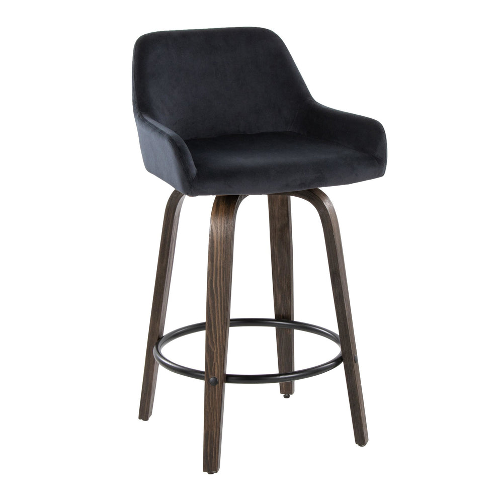 Daniella 26" Fixed-Height Counter Stool - Set of 2 By LumiSource - B26-DNLAV-GRTZQ2 BNBK2 | Counter Stools | Modishstore - 6