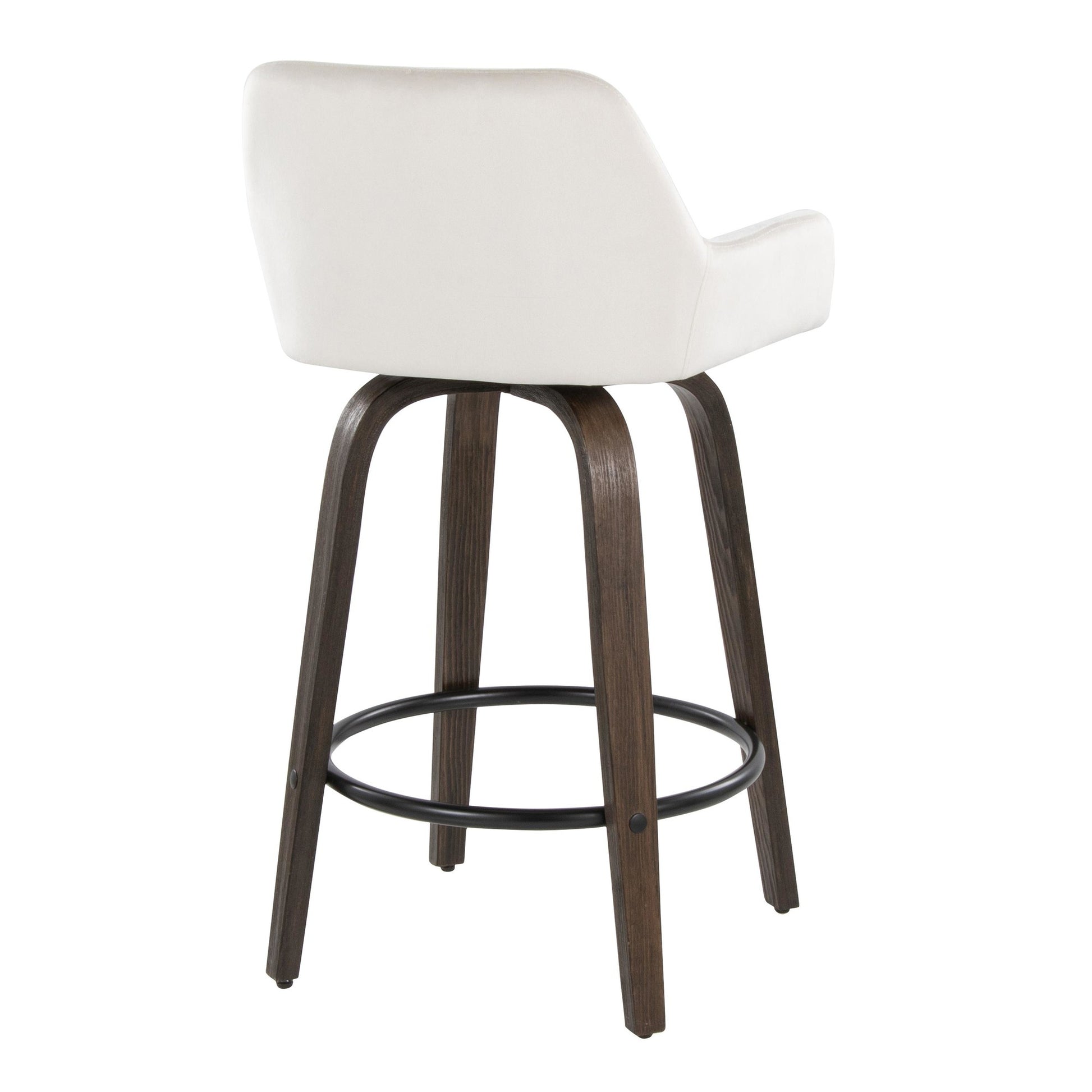 Daniella 26" Fixed-Height Counter Stool - Set of 2 By LumiSource - B26-DNLAV-GRTZQ2 BNBK2 | Counter Stools | Modishstore - 18