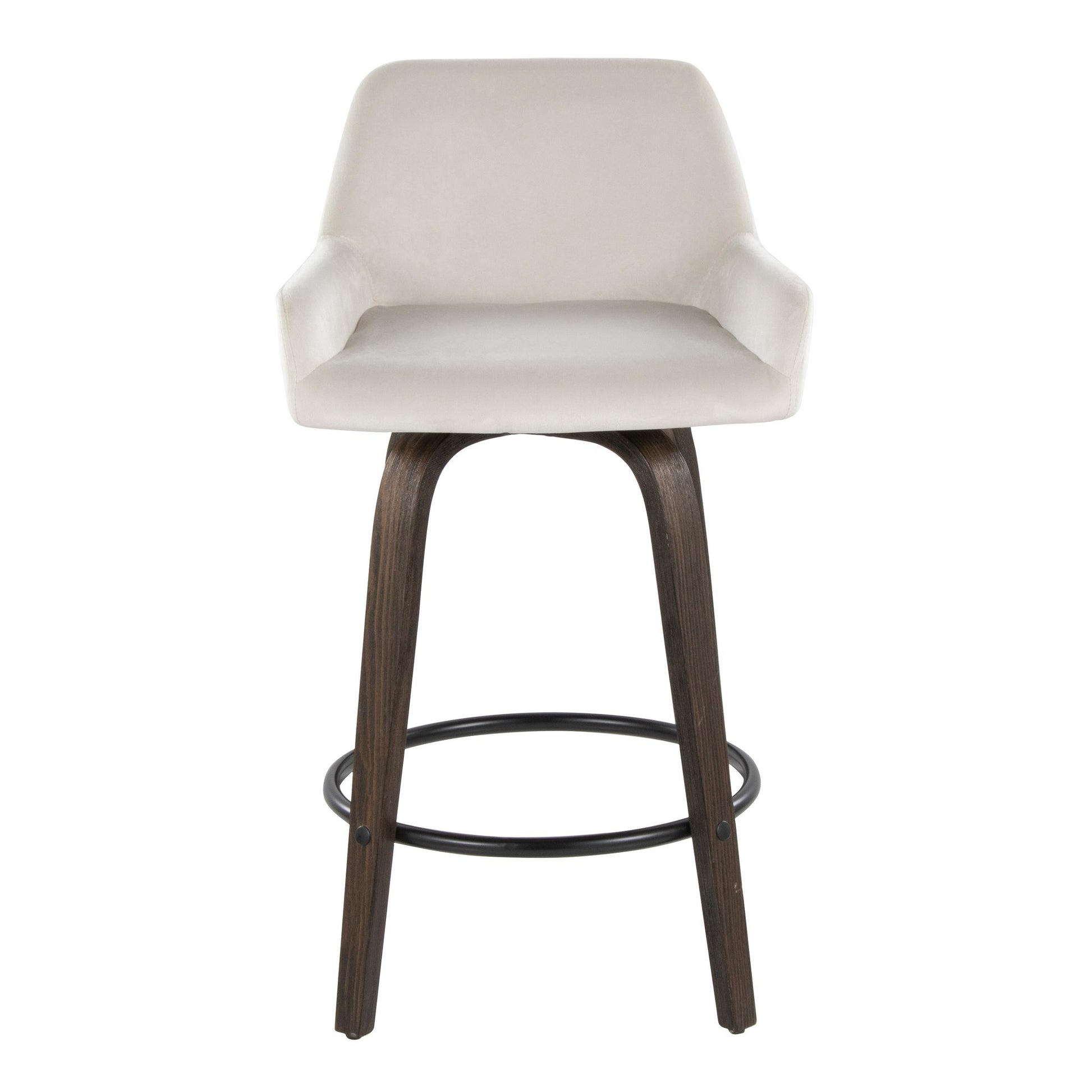 Daniella 26" Fixed-Height Counter Stool - Set of 2 By LumiSource - B26-DNLAV-GRTZQ2 BNBK2 | Counter Stools | Modishstore - 19