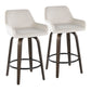 Daniella 26" Fixed-Height Counter Stool - Set of 2 By LumiSource - B26-DNLAV-GRTZQ2 BNBK2 | Counter Stools | Modishstore - 15