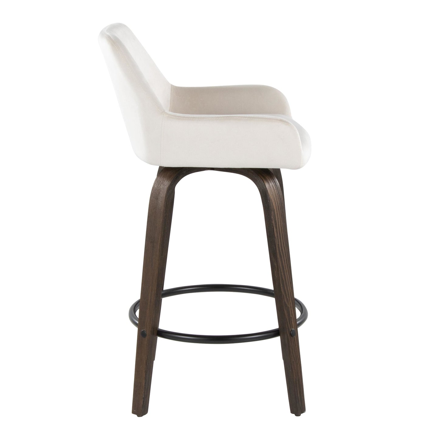 Daniella 26" Fixed-Height Counter Stool - Set of 2 By LumiSource - B26-DNLAV-GRTZQ2 BNBK2 | Counter Stools | Modishstore - 17