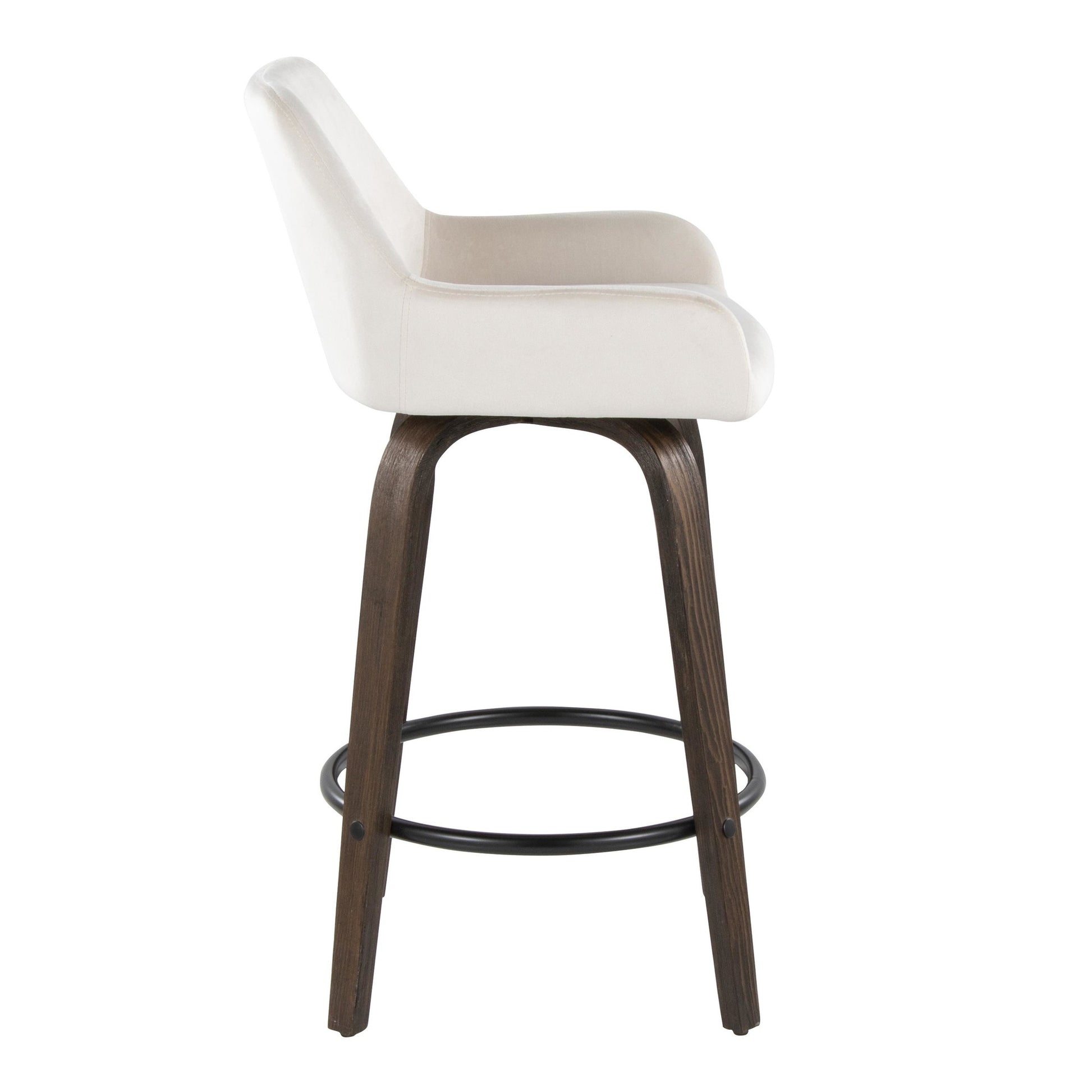 Daniella 26" Fixed-Height Counter Stool - Set of 2 By LumiSource - B26-DNLAV-GRTZQ2 BNBK2 | Counter Stools | Modishstore - 17