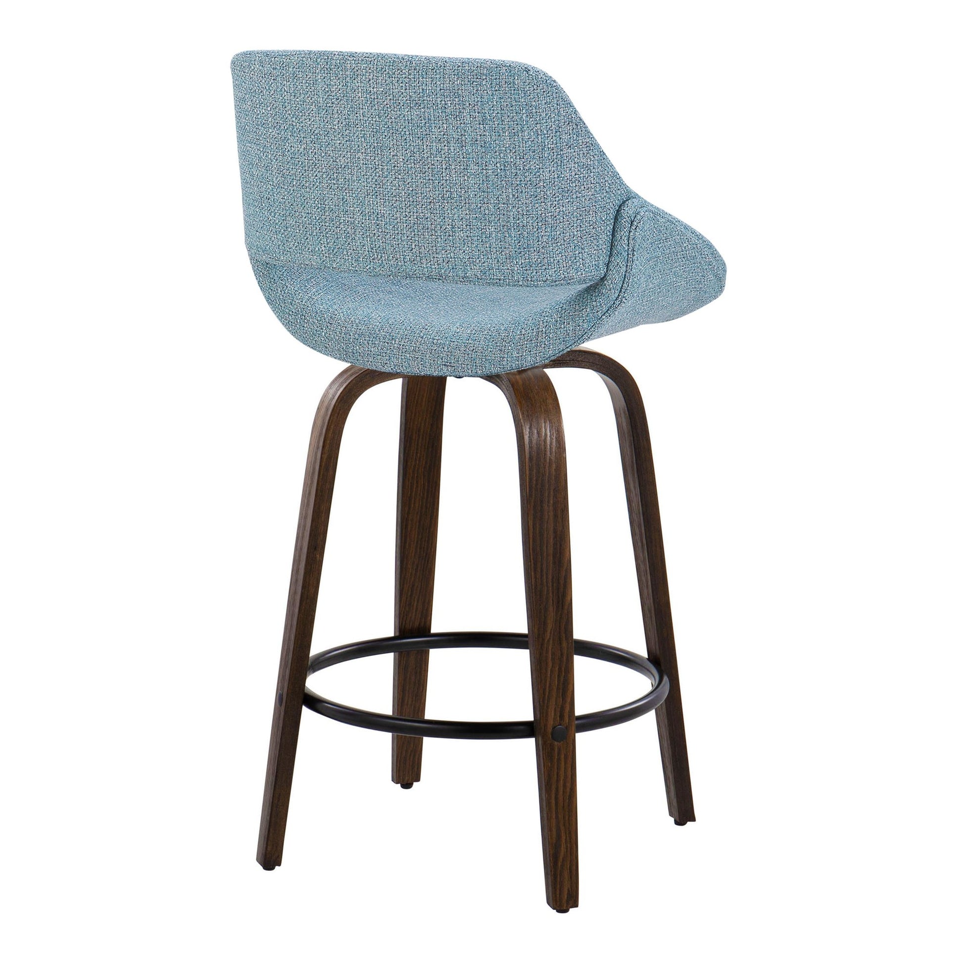 Fabrico 26" Fixed-Height Counter Stool - Set of 2 By LumiSource - B26-FBCOFB-GRTZQ2 BNBU2 | Counter Stools | Modishstore - 8