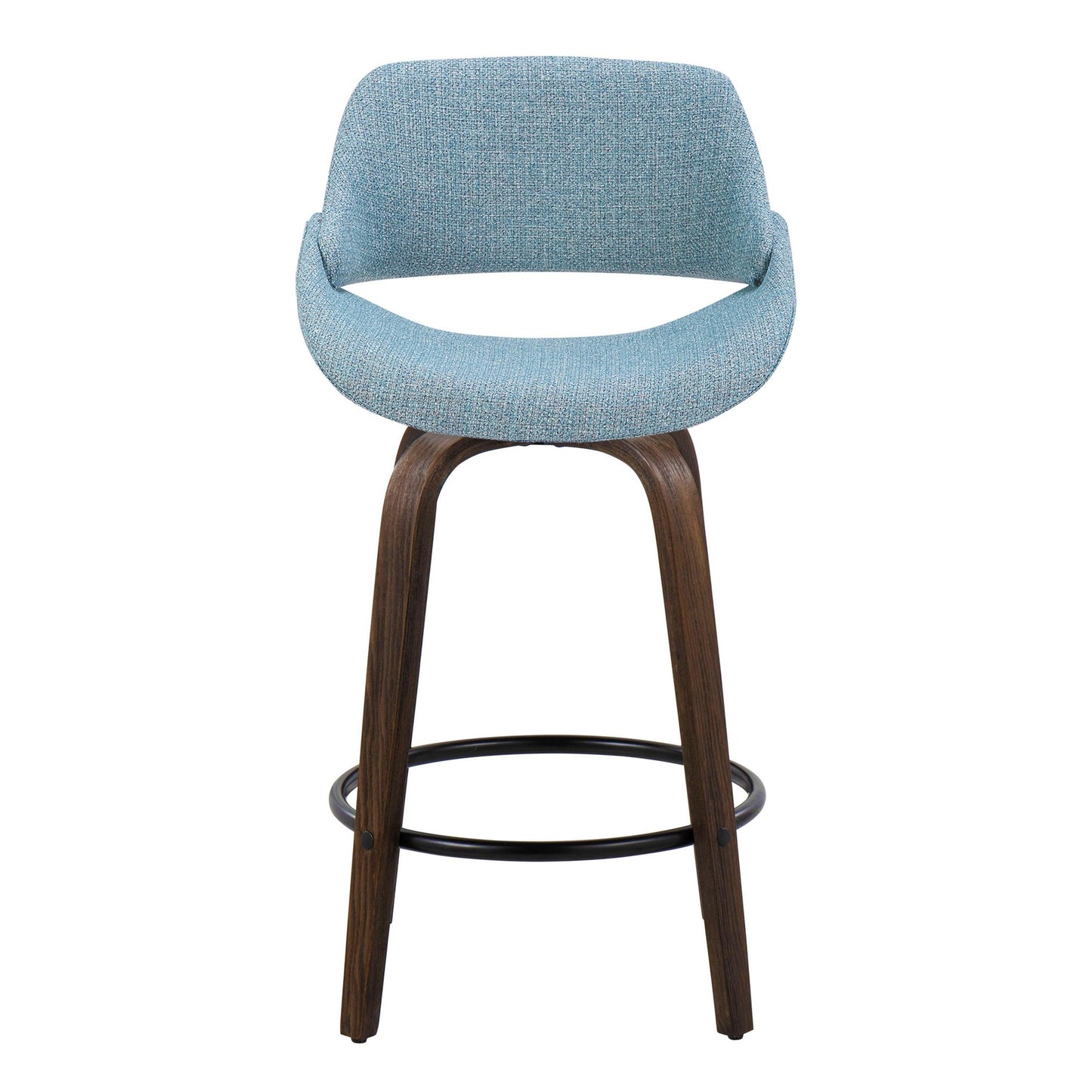 Fabrico 26" Fixed-Height Counter Stool - Set of 2 By LumiSource - B26-FBCOFB-GRTZQ2 BNBU2 | Counter Stools | Modishstore - 9