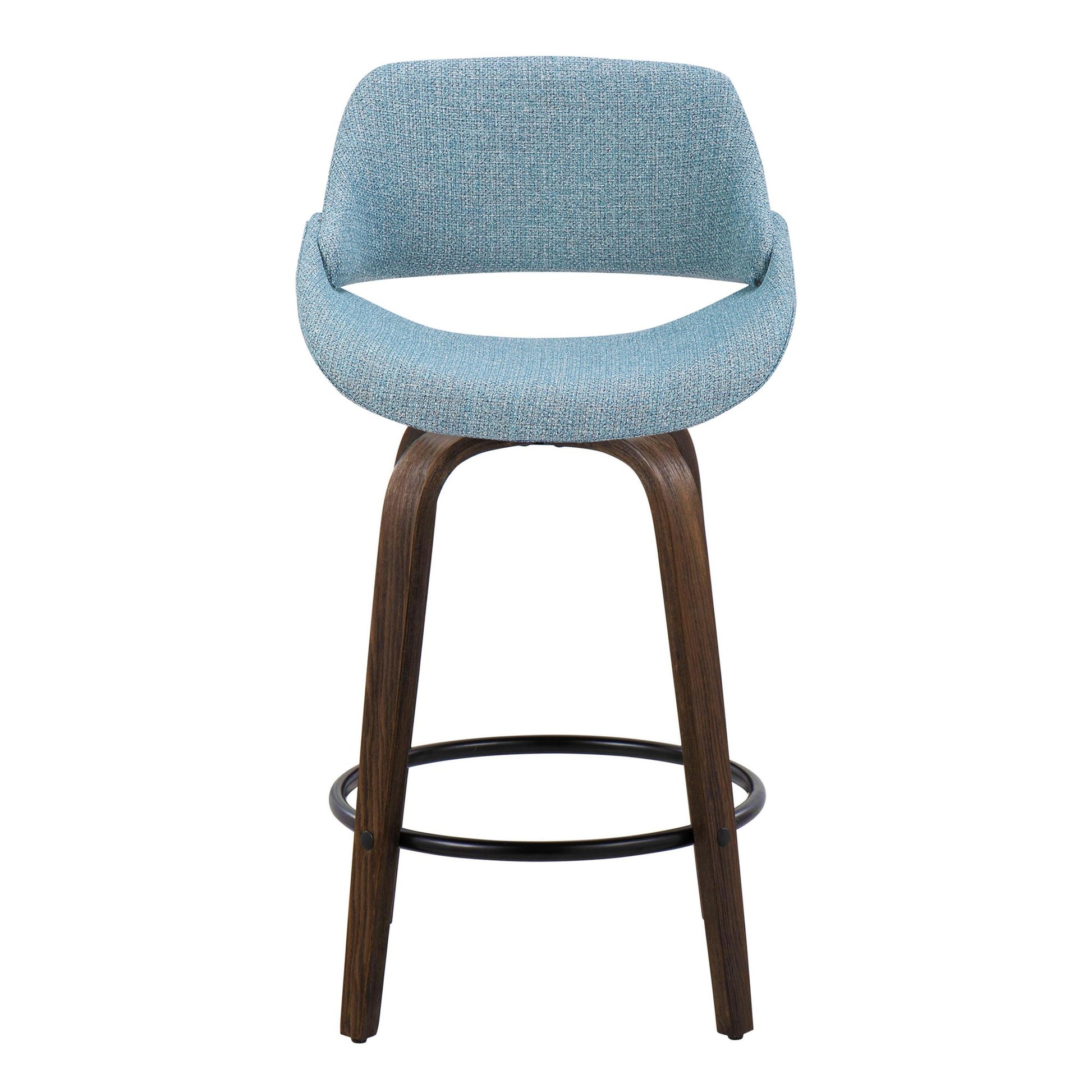 Fabrico 26" Fixed-Height Counter Stool - Set of 2 By LumiSource - B26-FBCOFB-GRTZQ2 BNBU2 | Counter Stools | Modishstore - 9