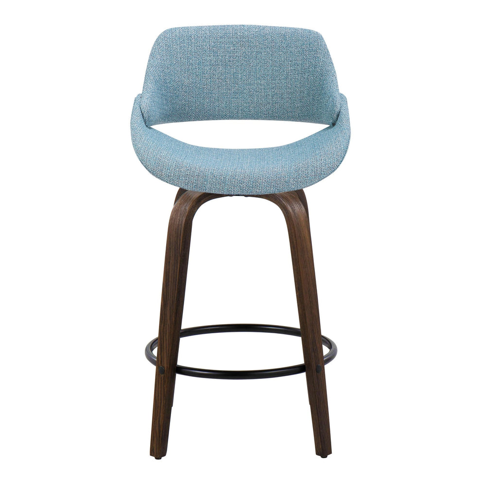 Fabrico 26" Fixed-Height Counter Stool - Set of 2 By LumiSource - B26-FBCOFB-GRTZQ2 BNBU2 | Counter Stools | Modishstore - 9