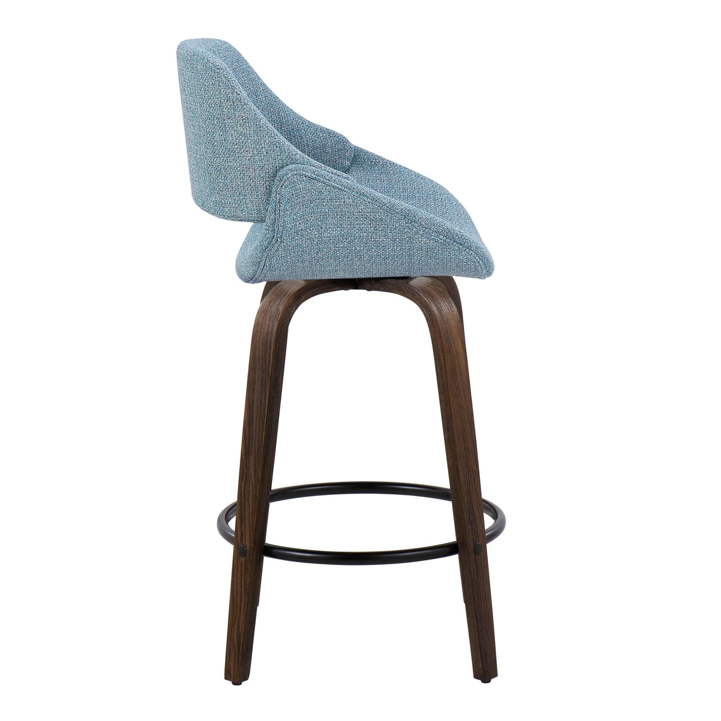 Fabrico 26" Fixed-Height Counter Stool - Set of 2 By LumiSource - B26-FBCOFB-GRTZQ2 BNBU2 | Counter Stools | Modishstore - 7