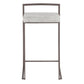 Fuji Stacker 26" Fixed-Height Counter Stool - Set of 3 By LumiSource - B26-FUJIFB ANLGY3 | Counter Stools | Modishstore - 7