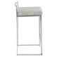 Fuji Stacker 26" Fixed-Height Counter Stool - Set of 3 By LumiSource - B26-FUJIFB SSLGY3 | Counter Stools | Modishstore - 5