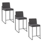 Fuji High Back 26" Fixed-Height Counter Stool - Set of 3 By LumiSource - B26-FUJIHBFB BKBG3 | Counter Stools | Modishstore - 11