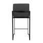 Fuji High Back 26" Fixed-Height Counter Stool - Set of 3 By LumiSource - B26-FUJIHBFB BKBG3 | Counter Stools | Modishstore - 16