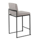 Fuji High Back 26" Fixed-Height Counter Stool - Set of 3 By LumiSource - B26-FUJIHBFB BKBG3 | Counter Stools | Modishstore - 22