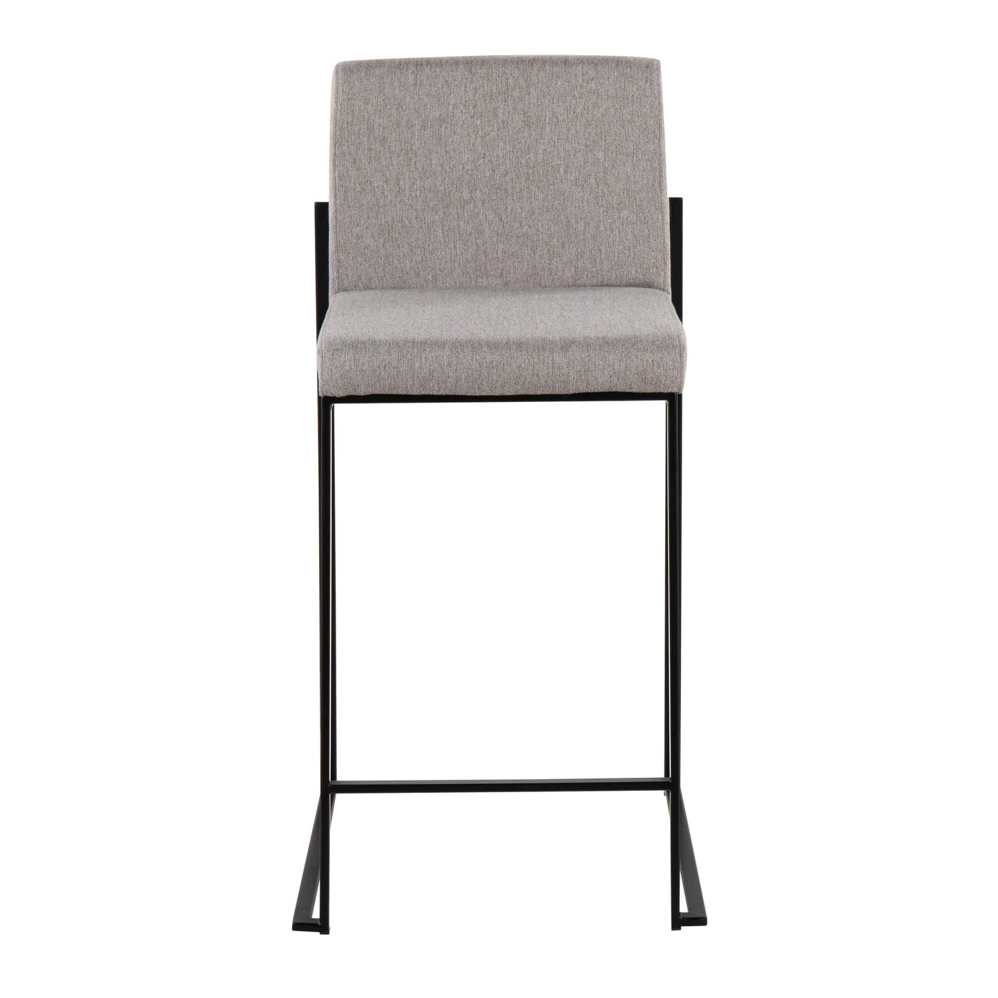 Fuji High Back 26" Fixed-Height Counter Stool - Set of 3 By LumiSource - B26-FUJIHBFB BKBG3 | Counter Stools | Modishstore - 23