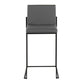 Fuji High Back 26" Fixed-Height Counter Stool - Set of 3 By LumiSource - B26-FUJIHBPU BKGY3 | Counter Stools | Modishstore - 7