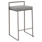 Fuji Stacker 26" Fixed-Height Counter Stool - Set of 3 By LumiSource - B26-FUJIPU ANBK3 | Counter Stools | Modishstore - 11