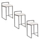 Fuji Stacker 26" Fixed-Height Counter Stool - Set of 3 By LumiSource - B26-FUJIPU BKW3 | Counter Stools | Modishstore - 5