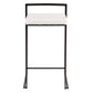Fuji Stacker 26" Fixed-Height Counter Stool - Set of 3 By LumiSource - B26-FUJIPU BKW3 | Counter Stools | Modishstore - 9