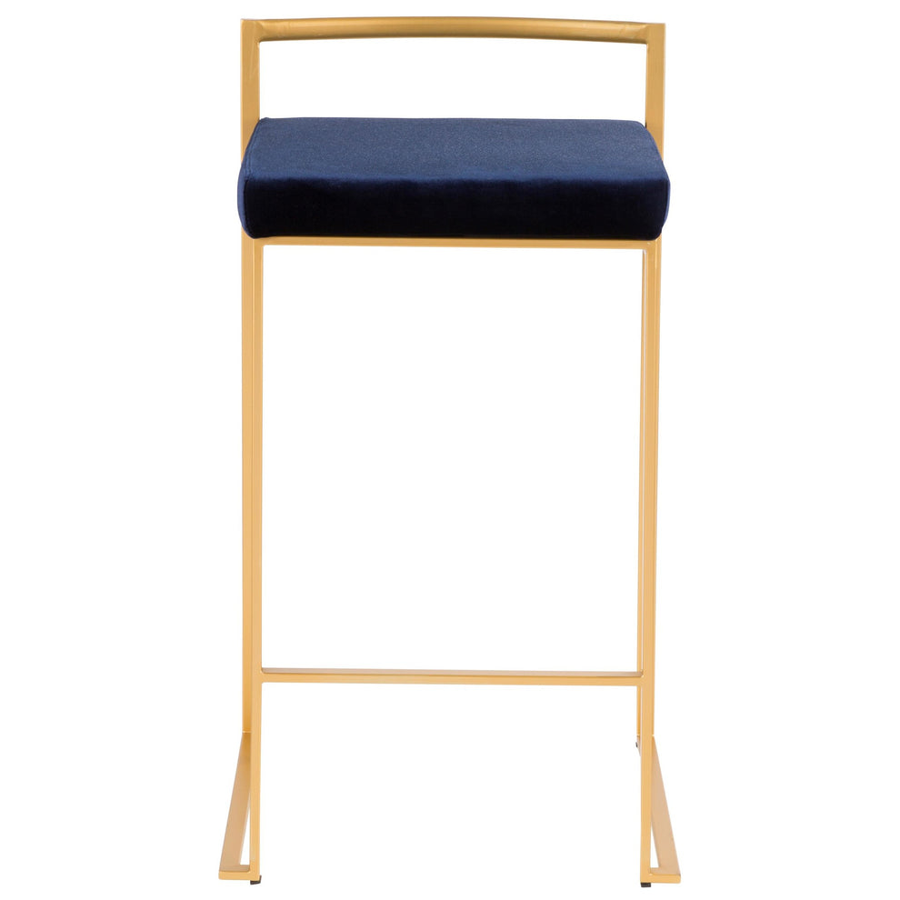 Fuji Stacker 26" Fixed-Height Counter Stool - Set of 3 By LumiSource - B26-FUJIV AUBK3 | Counter Stools | Modishstore - 18