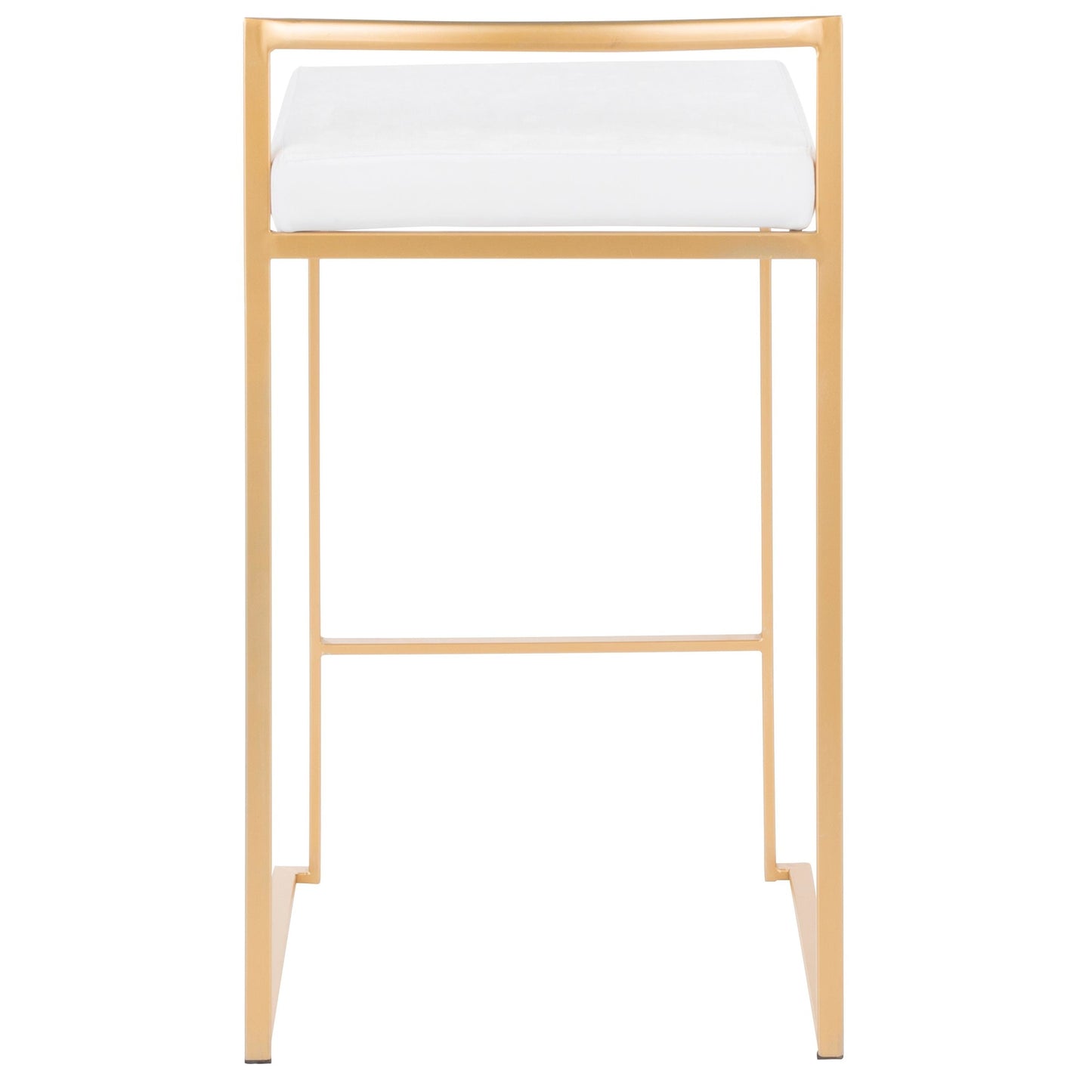 Fuji Stacker 26" Fixed-Height Counter Stool - Set of 3 By LumiSource - B26-FUJIV AUBK3 | Counter Stools | Modishstore - 36