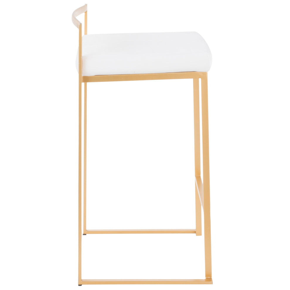 Fuji Stacker 26" Fixed-Height Counter Stool - Set of 3 By LumiSource - B26-FUJIV AUBK3 | Counter Stools | Modishstore - 33