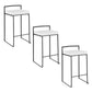 Fuji Stacker 26" Fixed-Height Counter Stool - Set of 3 By LumiSource - B26-FUJIV BKBK3 | Counter Stools | Modishstore - 15