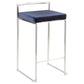 Fuji Stacker 26" Fixed-Height Counter Stool - Set of 3 By LumiSource - B26-FUJIV SSBK3 | Counter Stools | Modishstore - 16