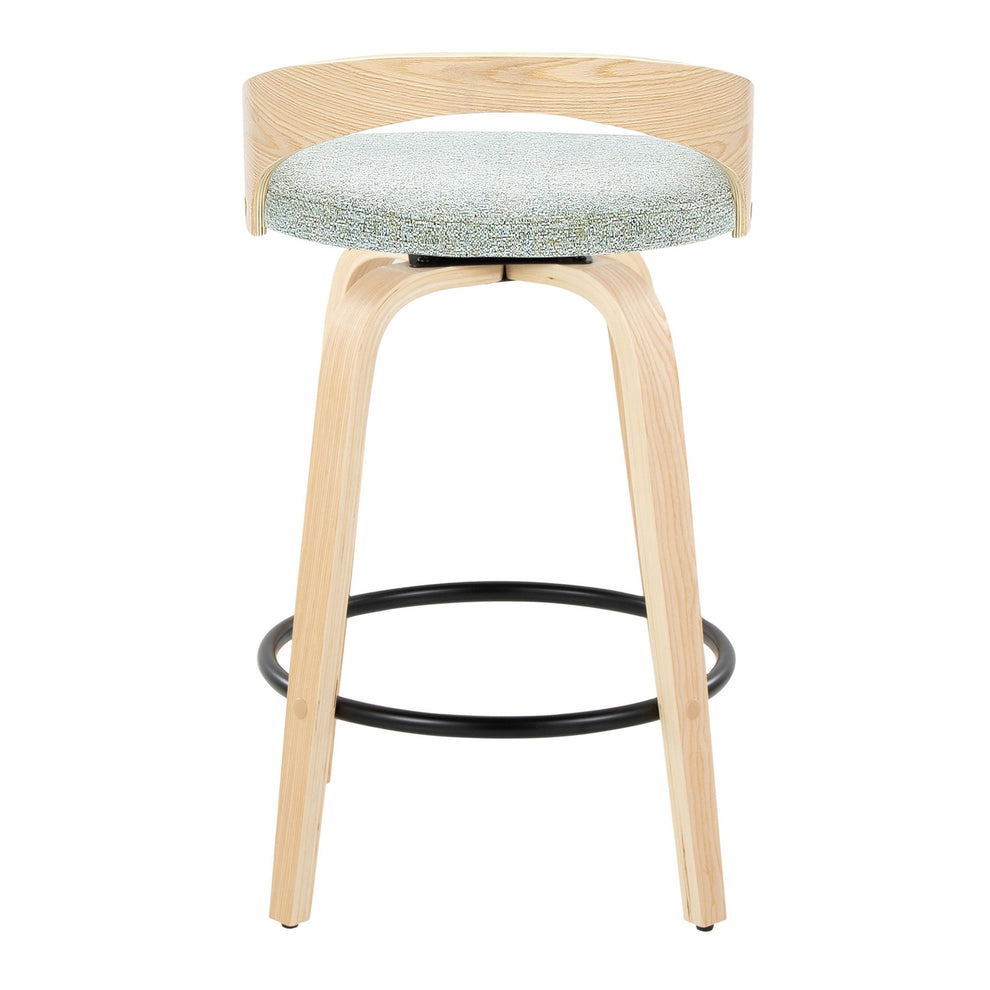 Grotto 26" Fixed-Height Counter Stool - Set of 2 By LumiSource - B26-GROTTO-GRTZQ2 NANAGN2 | Counter Stools | Modishstore - 8
