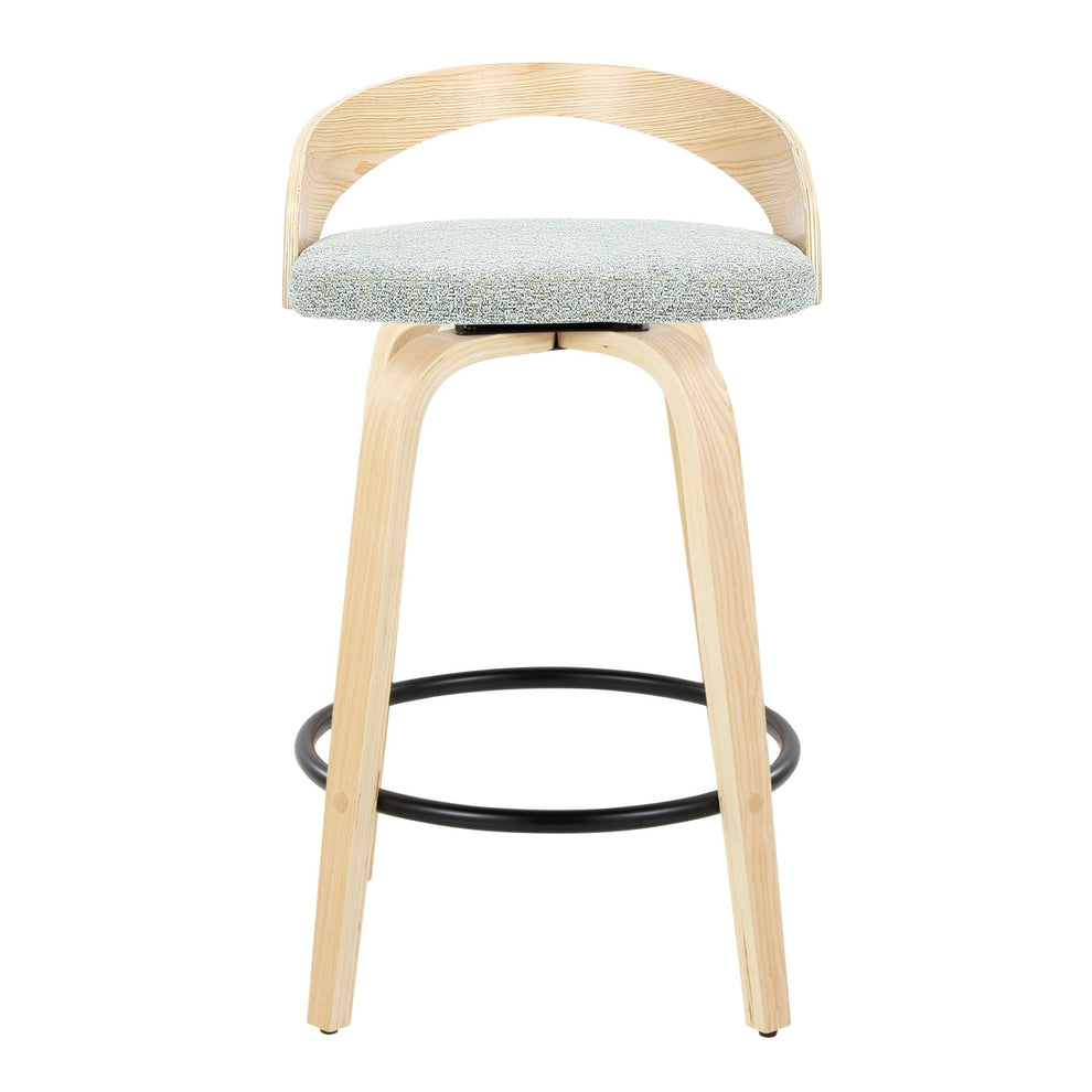 Grotto 26" Fixed-Height Counter Stool - Set of 2 By LumiSource - B26-GROTTO-GRTZQ2 NANAGN2 | Counter Stools | Modishstore - 7