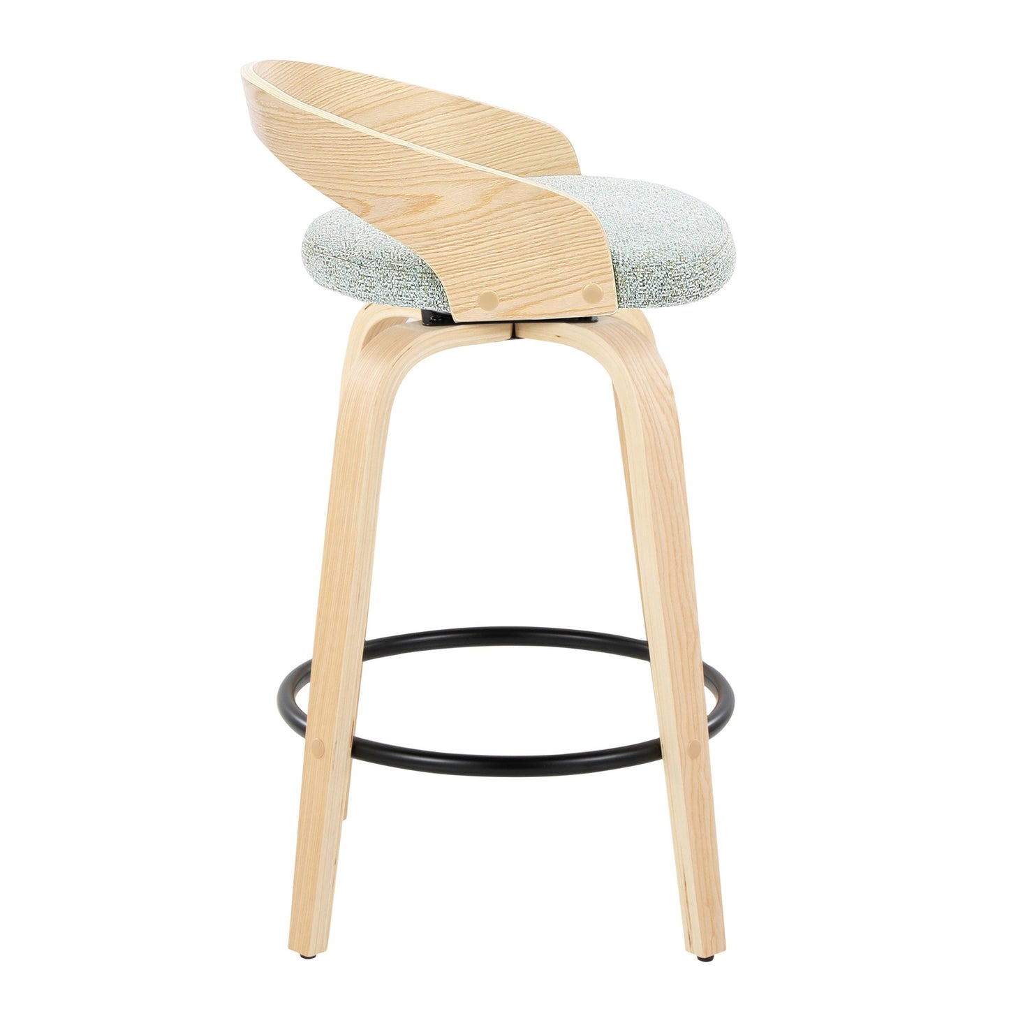 Grotto 26" Fixed-Height Counter Stool - Set of 2 By LumiSource - B26-GROTTO-GRTZQ2 NANAGN2 | Counter Stools | Modishstore - 5