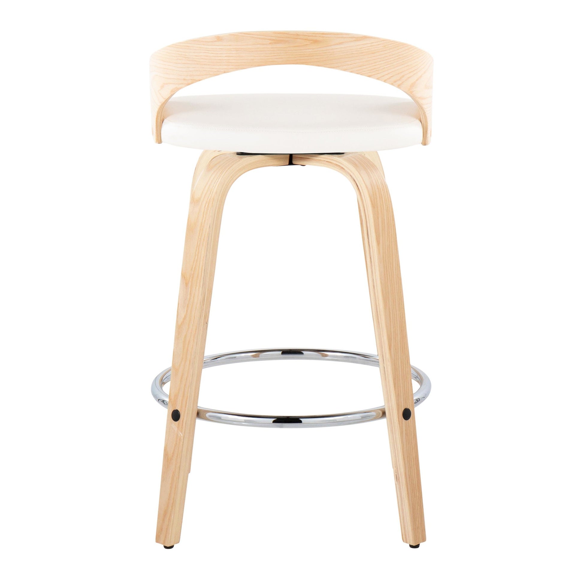 Grotto 26" Fixed-Height Counter Stool - Set of 2 By LumiSource - B26-GROTTOPU-GRTZR2 NANABN2 | Counter Stools | Modishstore - 30