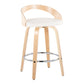Grotto 26" Fixed-Height Counter Stool - Set of 2 By LumiSource - B26-GROTTOPU-GRTZR2 NANABN2 | Counter Stools | Modishstore - 26