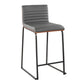 Mason Mara 26" Fixed-Height Counter Stool - Set of 2 By LumiSource - B26-MASONPU-MARA1 BKWLBK2 | Counter Stools | Modishstore - 12