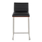Mason Mara 26" Fixed-Height Counter Stool - Set of 2 By LumiSource - B26-MASONPU-MARA1 BKWLBK2 | Counter Stools | Modishstore - 29