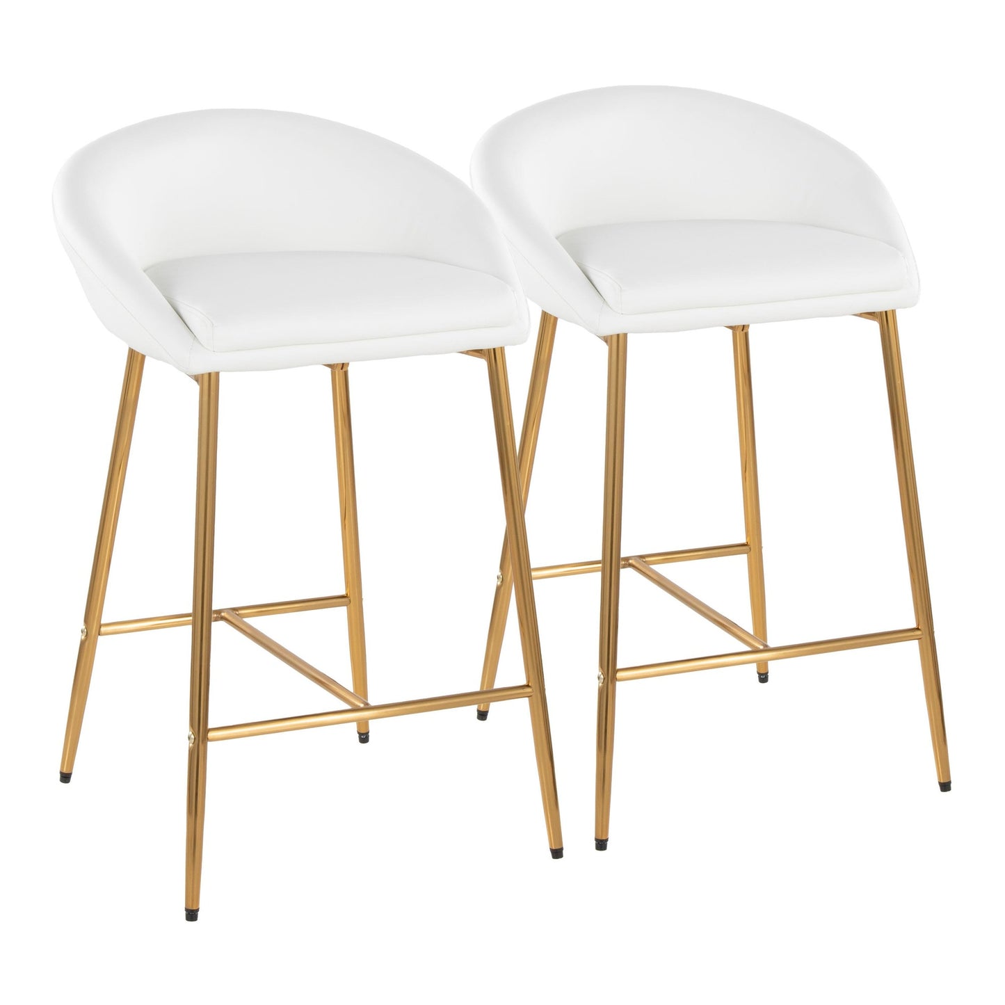 Matisse 26" Fixed-Height Counter Stool - Set of 2 By LumiSource - B26-MATSEPU AUW2 | Counter Stools | Modishstore - 3