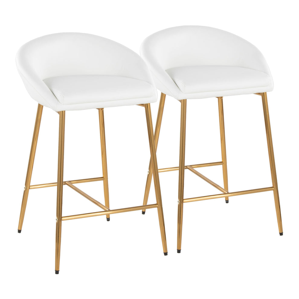 Matisse 26" Fixed-Height Counter Stool - Set of 2 By LumiSource - B26-MATSEPU AUW2 | Counter Stools | Modishstore - 3