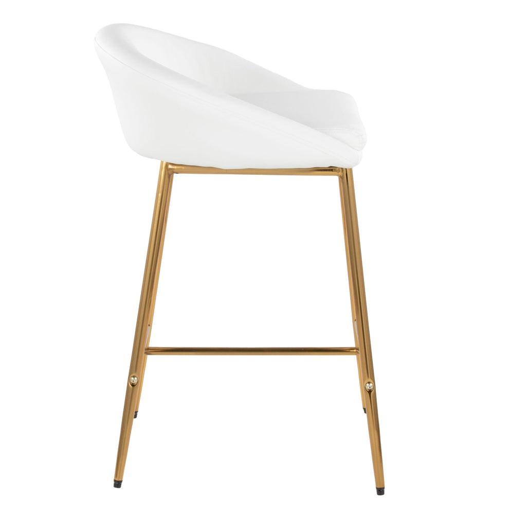 Matisse 26" Fixed-Height Counter Stool - Set of 2 By LumiSource - B26-MATSEPU AUW2 | Counter Stools | Modishstore - 5