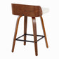 Maya 26" Fixed-Height Counter Stool - Set of 2 By LumiSource - B26-MAYAFB-GRTZX2 WLWLCHAR2 | Counter Stools | Modishstore - 18
