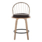 Riley 26" Fixed-Height Counter Stool - Set of 2 By LumiSource - B26-RILEYPU-GRTZQ2 WWANCUWW2 | Counter Stools | Modishstore - 5