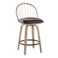 Riley 26" Fixed-Height Counter Stool - Set of 2 By LumiSource - B26-RILEYPU-GRTZQ2 WWANCUWW2 | Counter Stools | Modishstore - 2