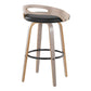 Cassis 30" Fixed-Height Barstool - Set of 2 By LumiSource - B30-CASSISPU-GRTZQ2 LGYLGYBK2 | Bar Stools | Modishstore - 8