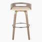 Cassis 30" Fixed-Height Barstool - Set of 2 By LumiSource - B30-CASSISPU-GRTZR2 LGYLGYCR2 | Bar Stools | Modishstore - 6