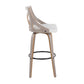 Charlotte 30" Fixed-Height Barstool - Set of 2 By LumiSource - B30-CHARLOTFB-GRTZQ2 LGYLGYCR2 | Bar Stools | Modishstore - 5