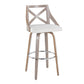 Charlotte 30" Fixed-Height Barstool - Set of 2 By LumiSource - B30-CHARLOTFB-GRTZR2 LGYLGYCR2 | Bar Stools | Modishstore - 6