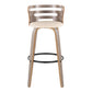 Cosini 30" Fixed-Height Barstool - Set of 2 By LumiSource - B30-COSIPU-GRTZQ2 LGYLGYBK2 | Bar Stools | Modishstore - 19